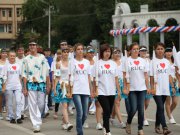 Парад учебных заведний района